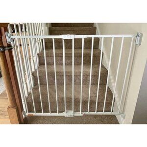 New 2-in-1 Extra Wide Stairway and Hallway Walk ThroughBaby Safety Gate